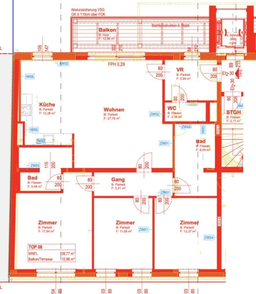 4-Zimmer-Wohnung kaufen in Wien – 108,77 m², € 984.000 – Bild 11 von 11