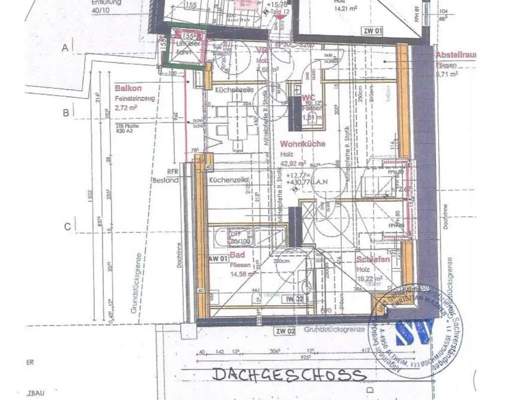 Wohnung kaufen in Salzburg Stadt – 91,92 m², € 300.000 – Bild 4 von 4