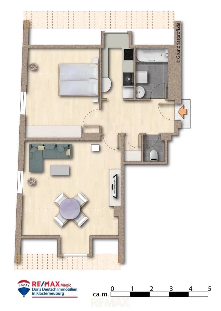 2-Zimmer-Wohnung kaufen in Tulln – 60 m², € 179.000 – Bild 13 von 13