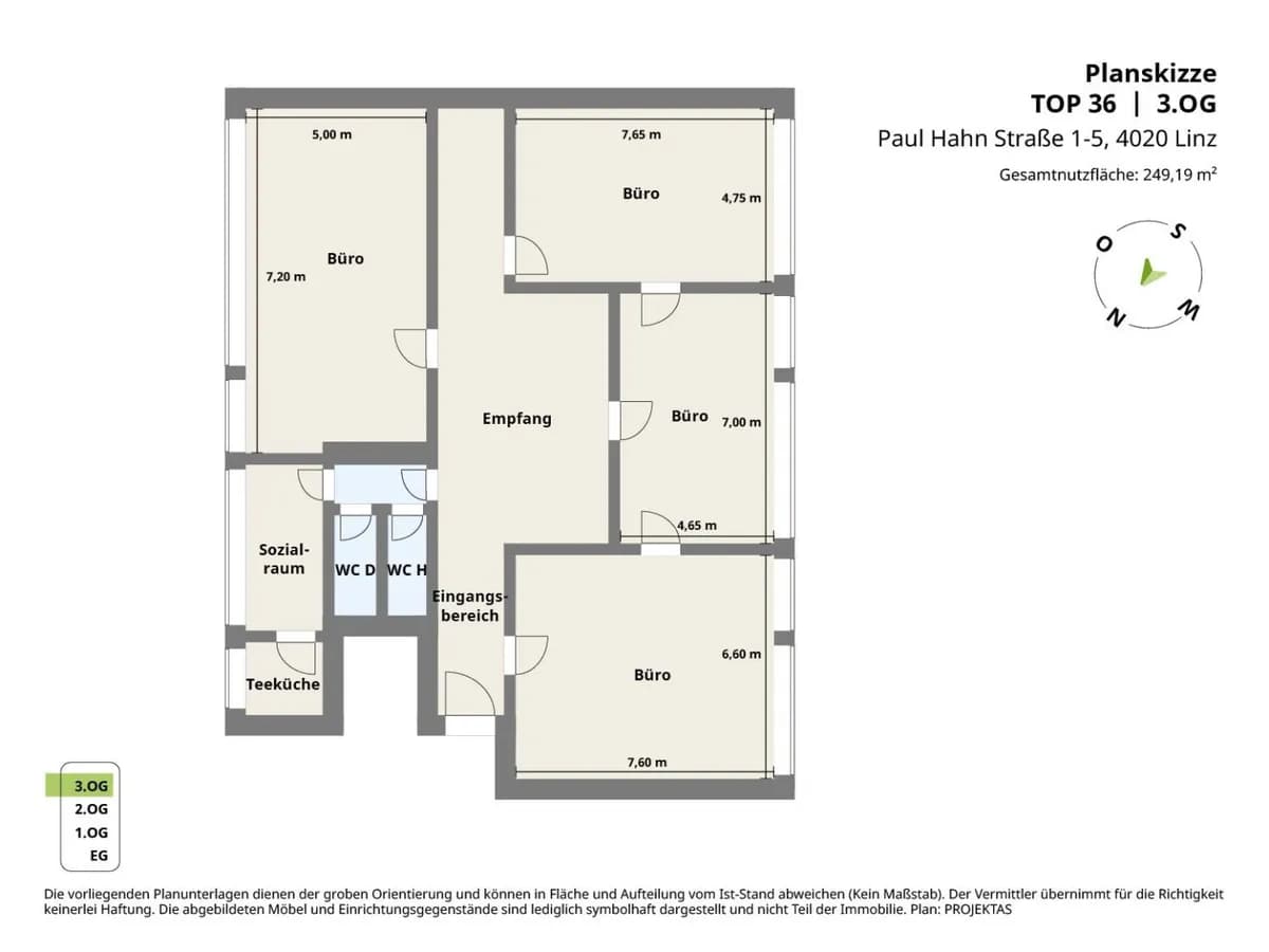 Gewerbeimmobilie mieten in Linz – 249 m², € 2.331 – Bild 11 von 11