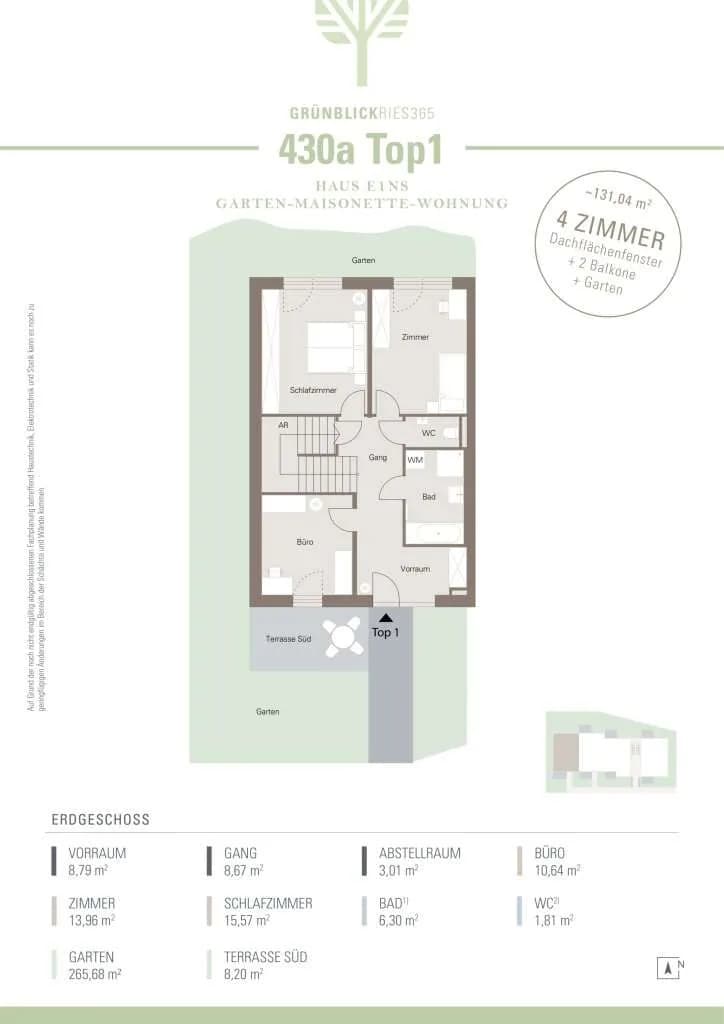 4-Zimmer-Wohnung kaufen in Graz – 131,04 m², € 569.000 – Bild 5 von 6