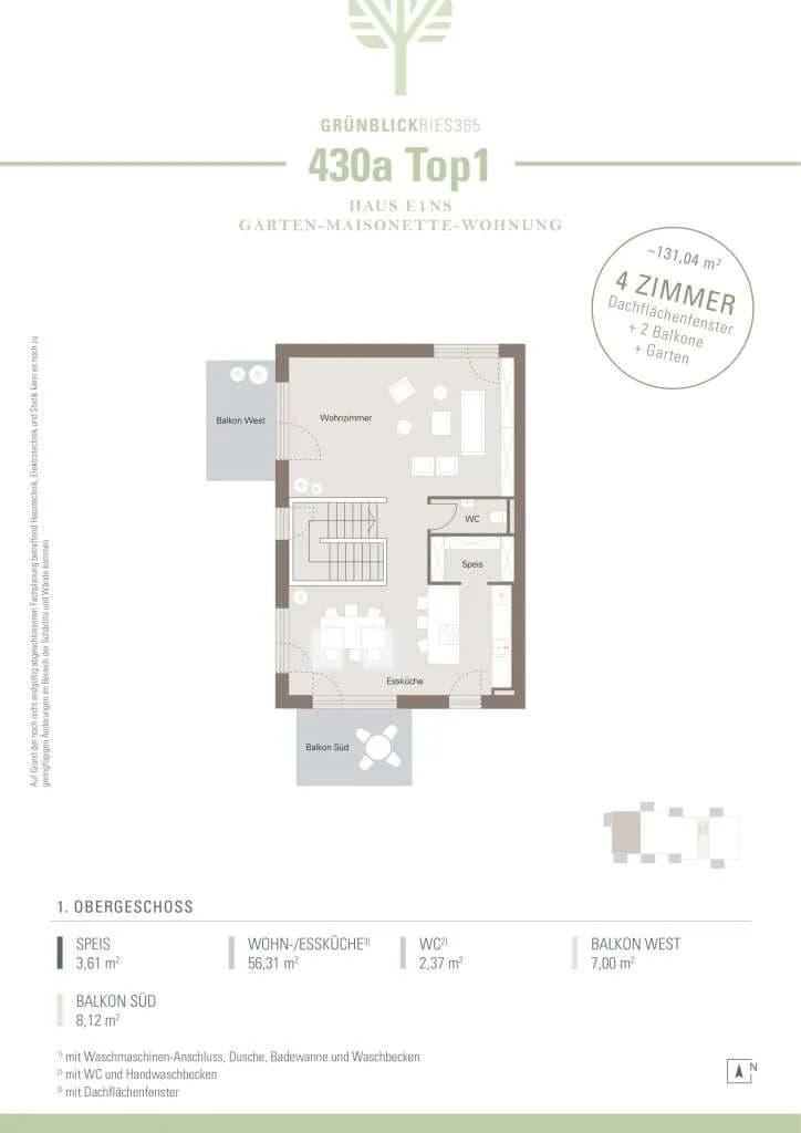 4-Zimmer-Wohnung kaufen in Graz – 131,04 m², € 569.000 – Bild 6 von 6