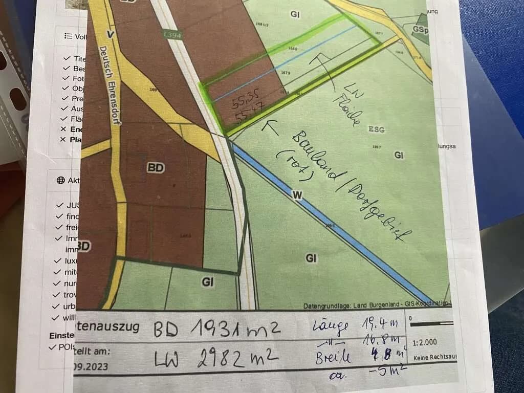 Grundstück kaufen in Güssing – 4 913 m², € 62.000 – Bild 5 von 5