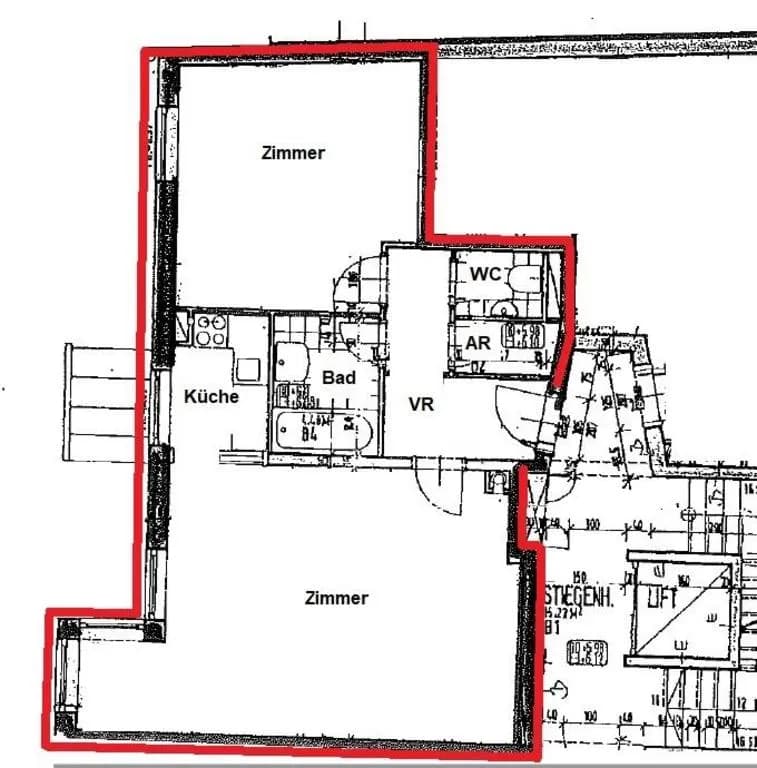 2-Zimmer-Wohnung mieten in Wien – 64,74 m², € 1.196 – Bild 2 von 5