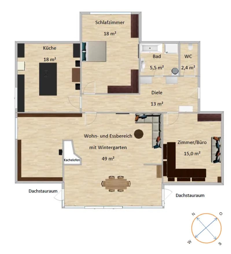 3-Zimmer-Wohnung mieten in Kitzbühel – 120 m², € 2.285 – Bild 6 von 6