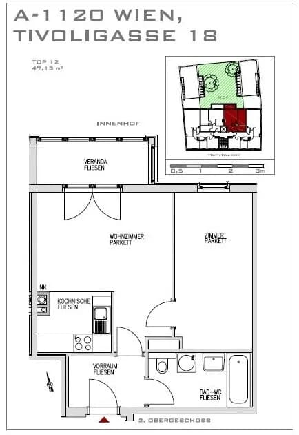 2-Zimmer-Wohnung kaufen in Wien – 48,67 m², € 239.000 – Bild 15 von 15