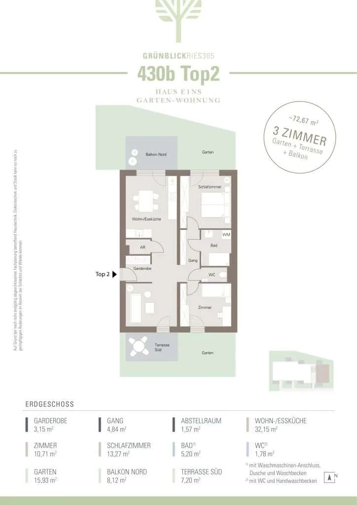 3-Zimmer-Wohnung kaufen in Graz – 72,67 m², € 299.000 – Bild 5 von 5