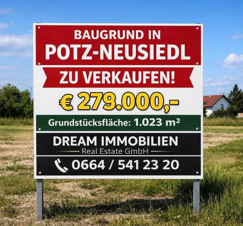 Grundstück kaufen in Neusiedl am See – 1 023 m², € 279.000