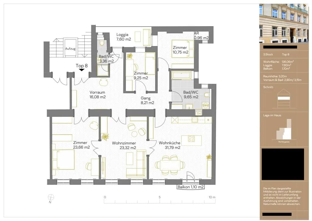 4-Zimmer-Wohnung mieten in Wien – 136,06 m², € 3.701 – Bild 31 von 31