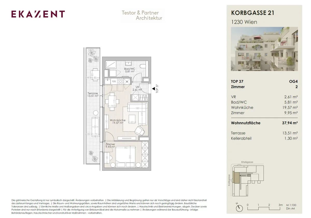 2-Zimmer-Wohnung kaufen in Wien – 37,94 m², € 274.000 – Bild 8 von 10