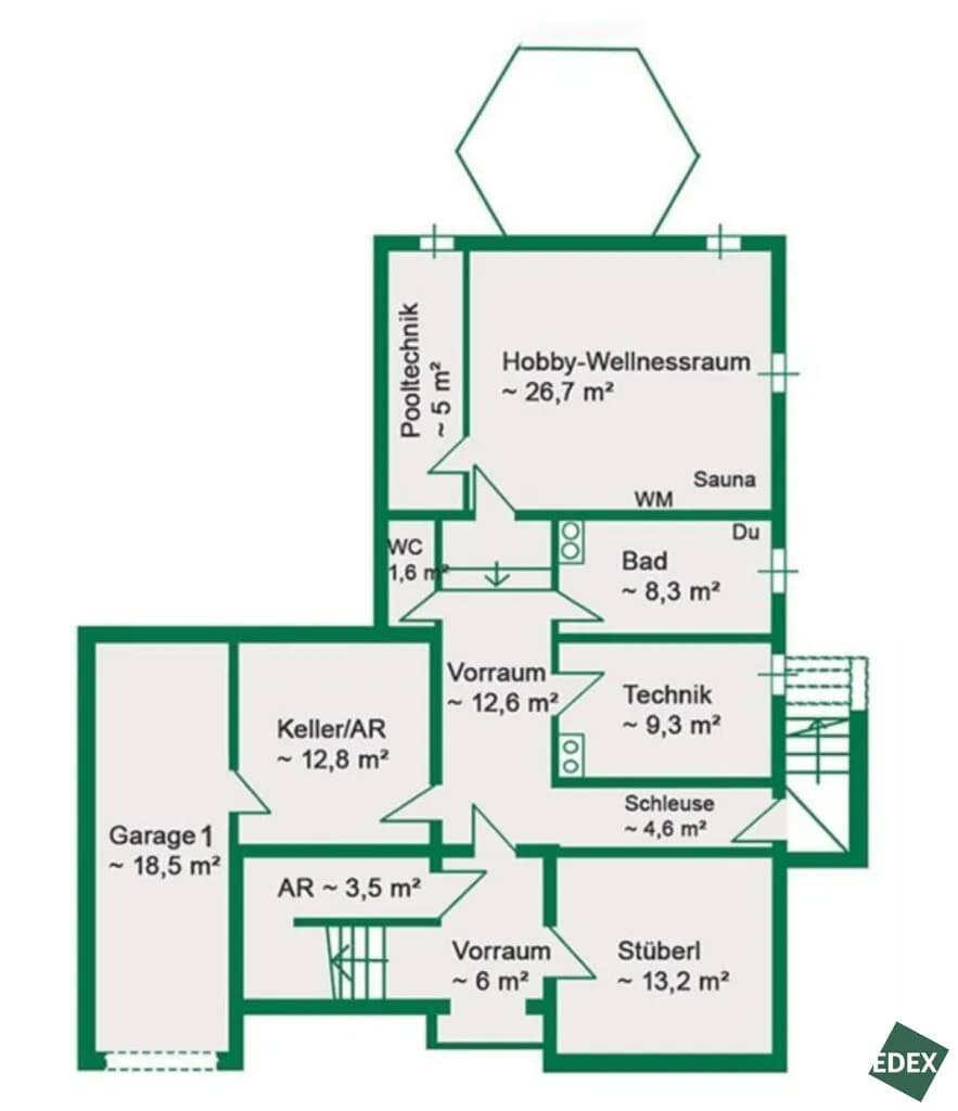 6-Zimmer-Haus mieten in Mödling – 329 m², € 4.500 – Bild 55 von 55