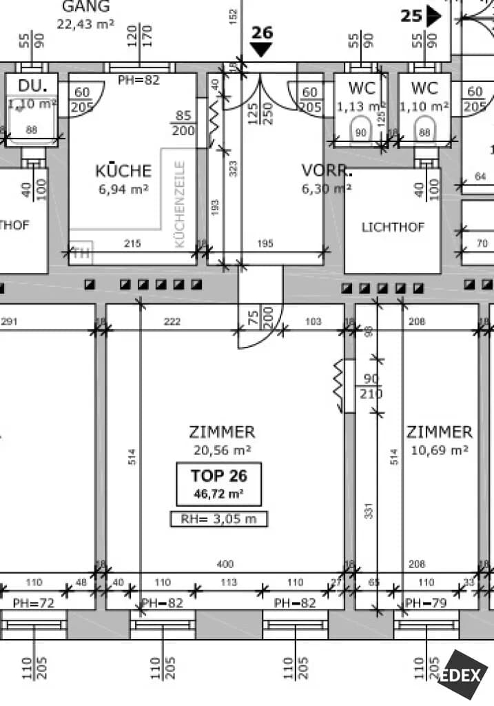 2-Zimmer-Wohnung kaufen in Wien – 46,72 m², € 285.000 – Bild 24 von 24