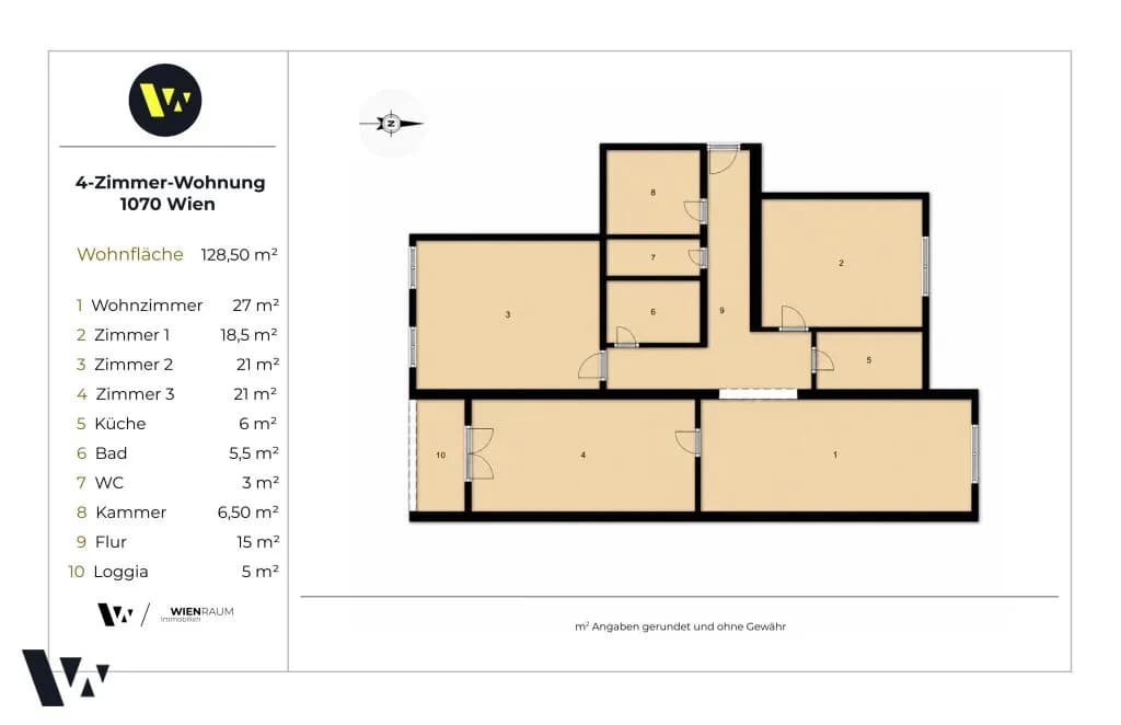 4-Zimmer-Wohnung kaufen in Wien – 128,66 m², € 829.000 – Bild 14 von 14