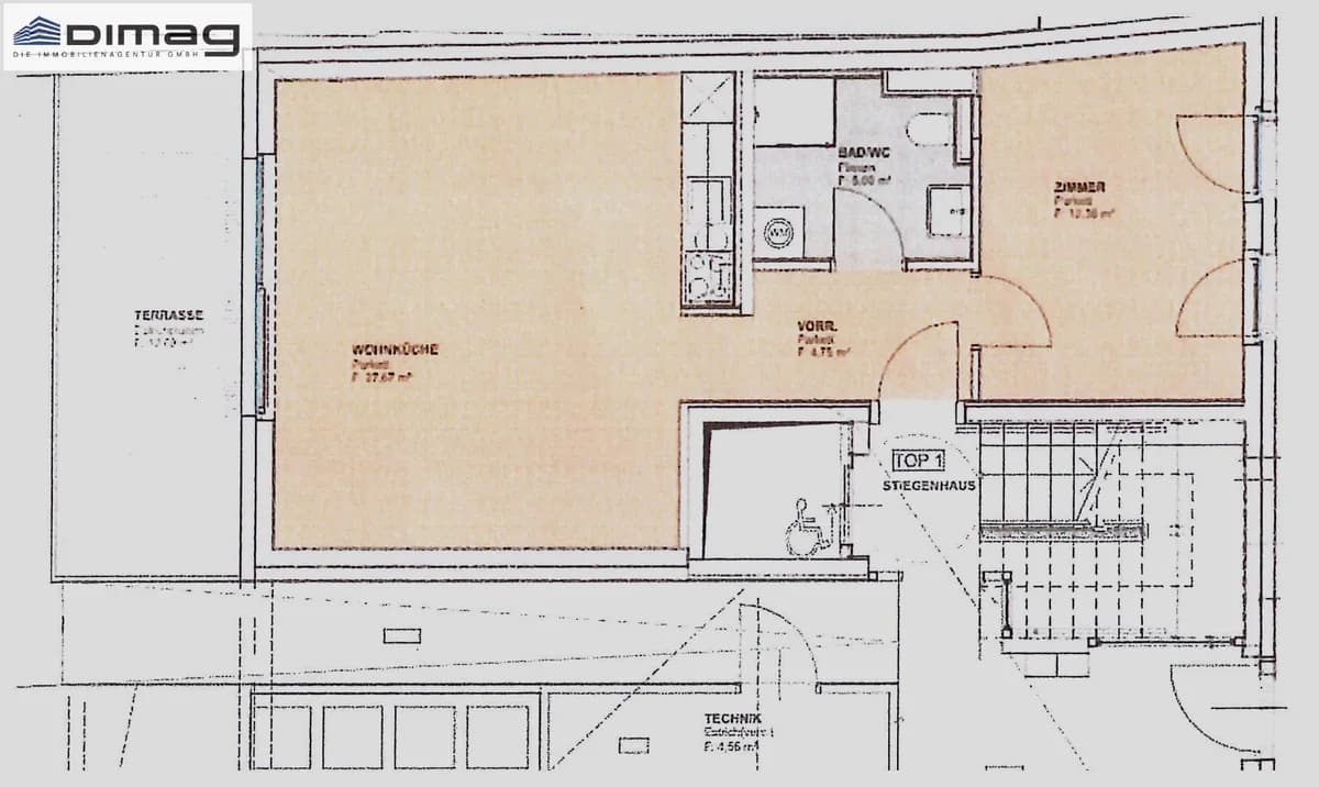 2-Zimmer-Wohnung kaufen in Tulln – 50 m², € 325.000 – Bild 8 von 11
