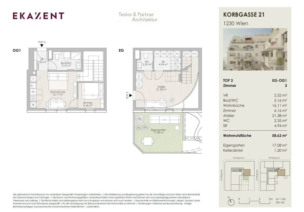 2-Zimmer-Wohnung kaufen in Wien – 58,62 m², € 275.000 – Bild 10 von 14