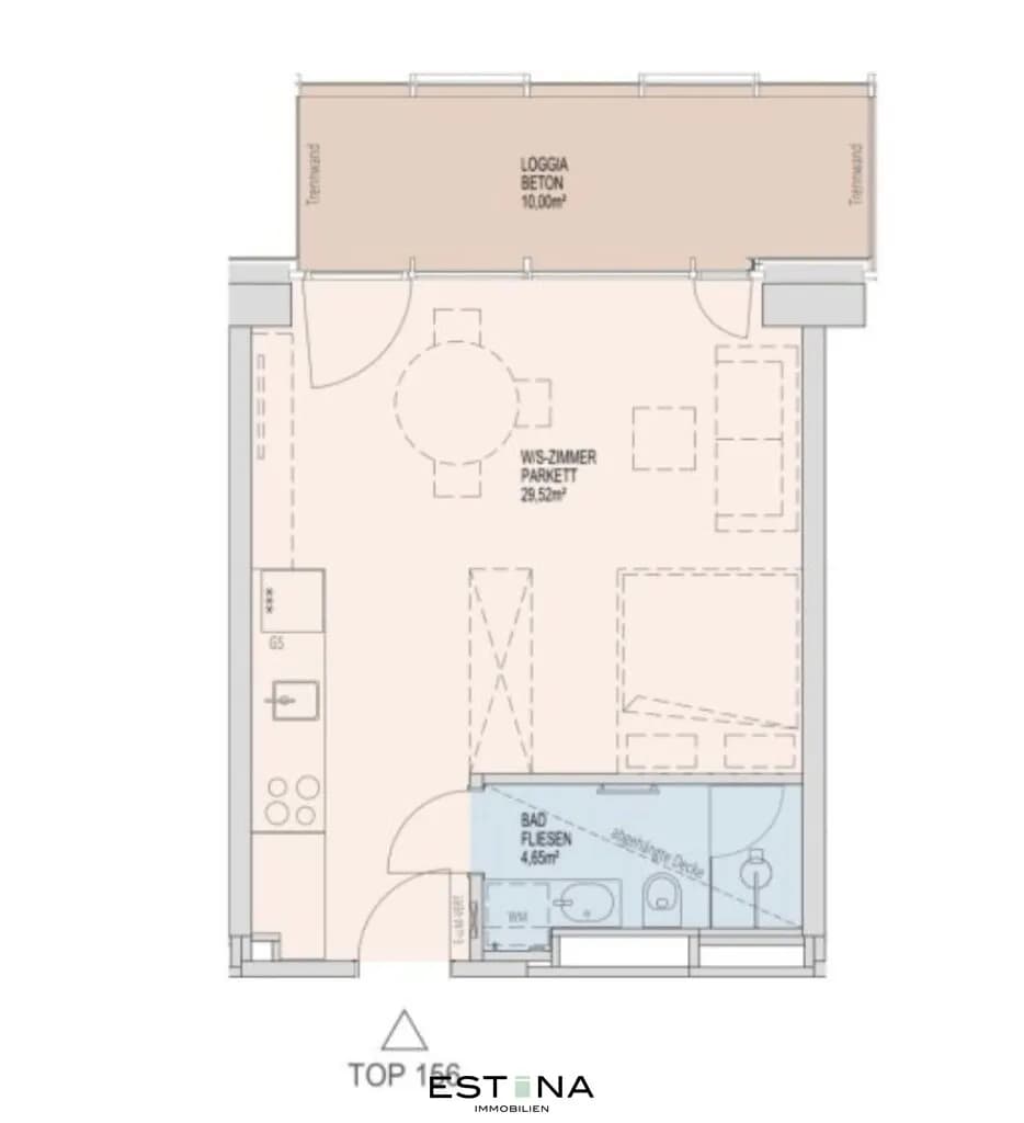 1-Zimmer-Wohnung mieten in Wien – 34,17 m², € 1.150 – Bild 18 von 18
