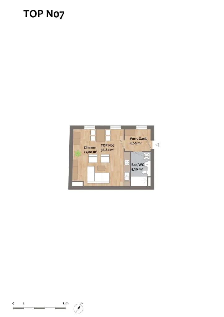 Wohnung kaufen in Korneuburg – 36,8 m², € 217.120 – Bild 7 von 14