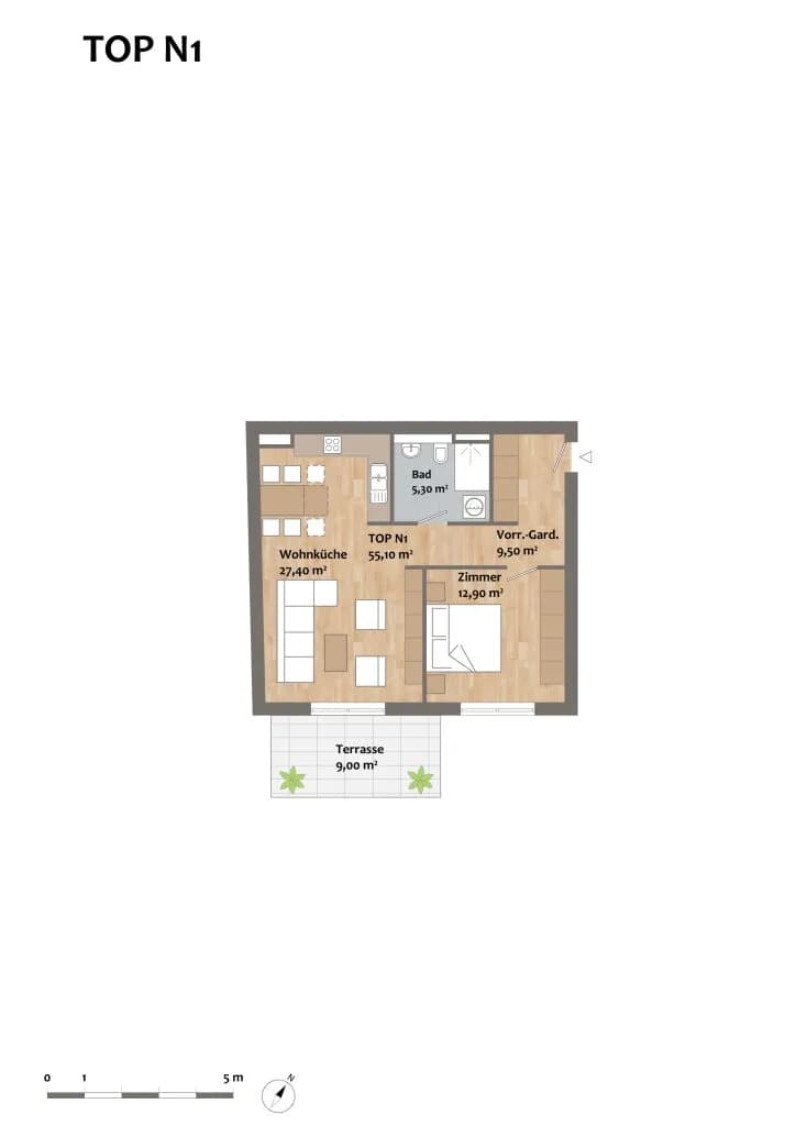 Wohnung kaufen in Korneuburg – 36,8 m², € 217.120 – Bild 8 von 14