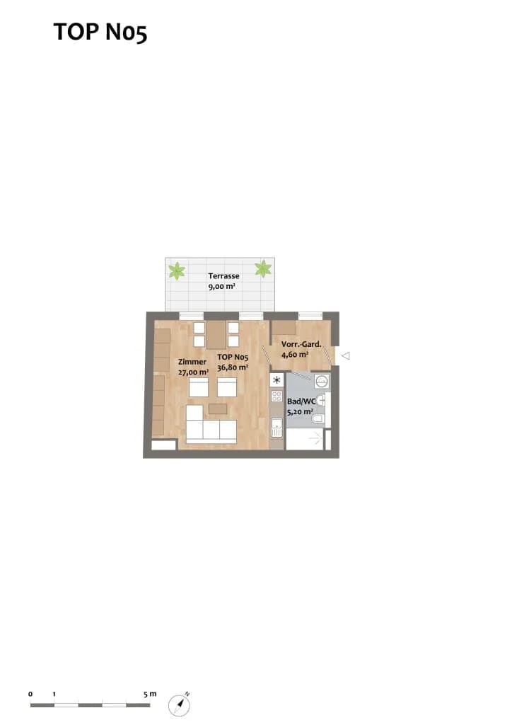 Wohnung kaufen in Korneuburg – 36,8 m², € 217.120 – Bild 9 von 14