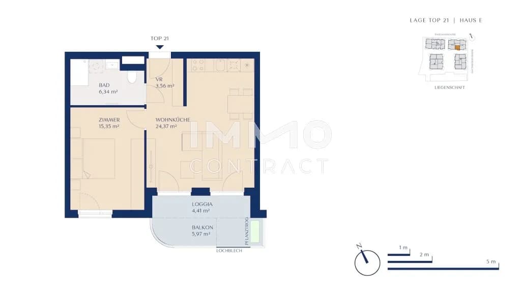 2-Zimmer-Wohnung kaufen in Wien – 49,62 m², € 296.670 – Bild 11 von 11