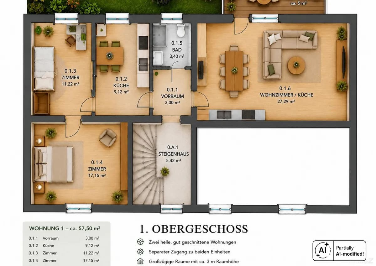 3-Zimmer-Wohnung kaufen in Graz – 57 m², € 229.000 – Bild 10 von 10