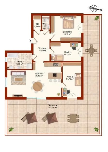 4-Zimmer-Wohnung kaufen in Linz Land – 112 m², € 687.000 – Bild 11 von 13