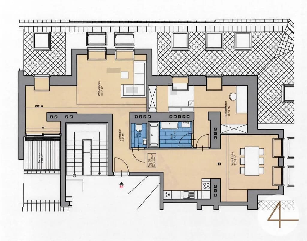 3-Zimmer-Wohnung kaufen in Wien – 111,35 m², € 495.000 – Bild 6 von 6