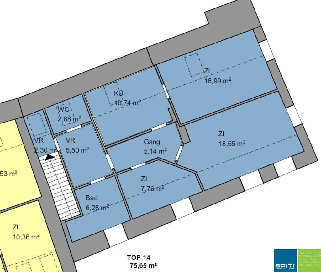3-Zimmer-Wohnung kaufen in Bruck-Mürzzuschlag – 78 m², € 78.000 – Bild 8 von 9