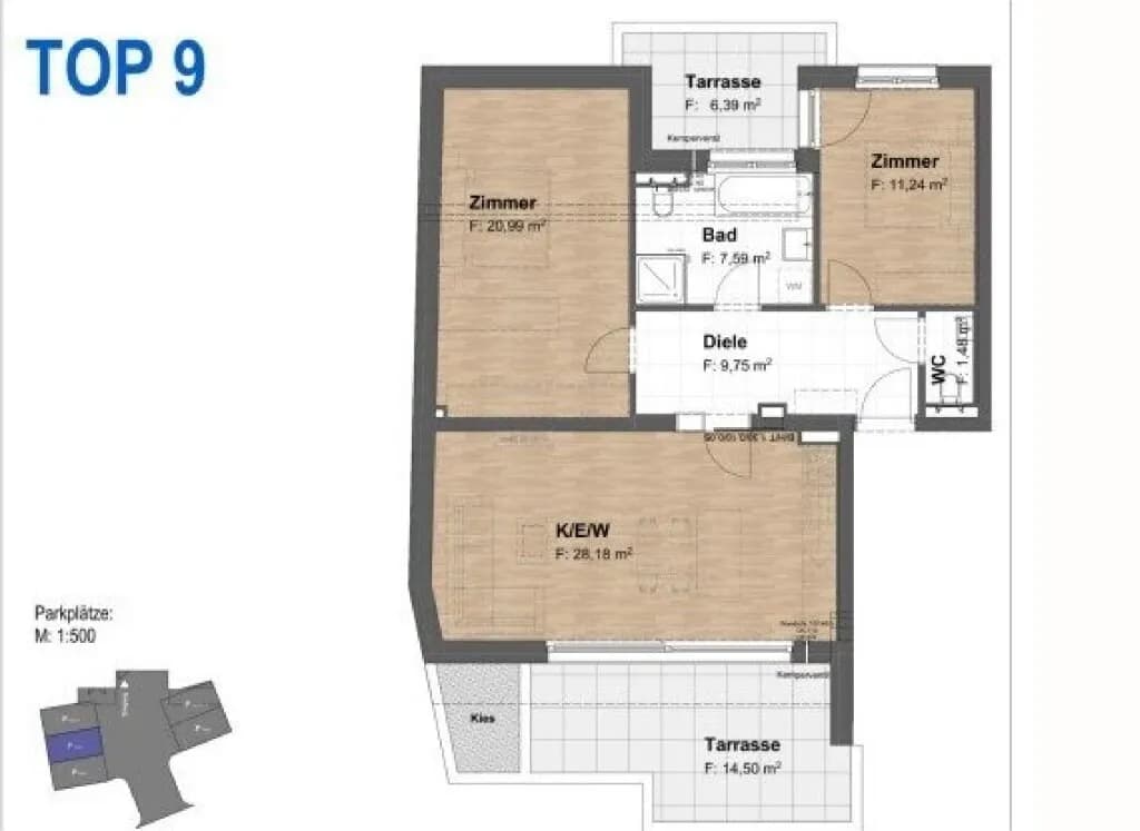 3-Zimmer-Wohnung kaufen in Wien – 77 m², € 589.000 – Bild 15 von 16