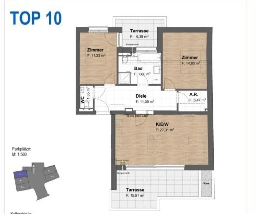 3-Zimmer-Wohnung kaufen in Wien – 77 m², € 589.000 – Bild 16 von 16