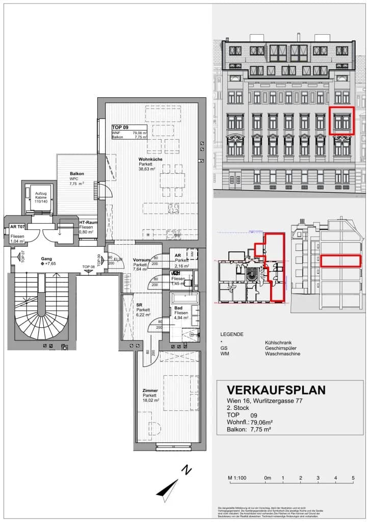 2-Zimmer-Wohnung kaufen in Wien – 79,06 m², € 466.000 – Bild 14 von 17