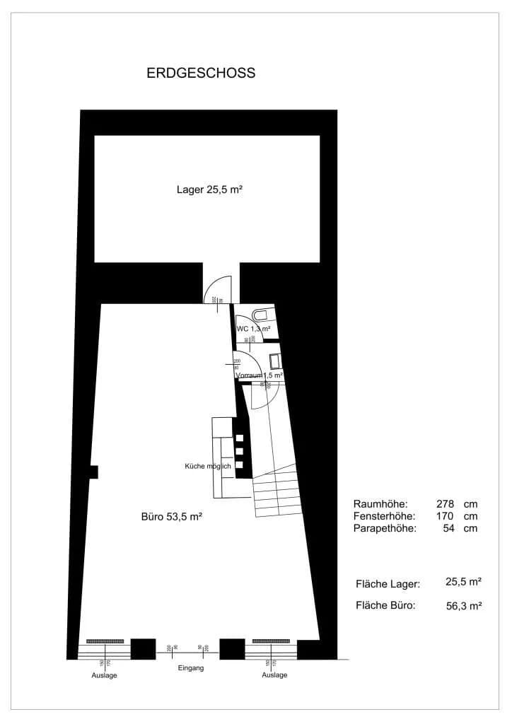 Gewerbeimmobilie mieten in Rohrbach – 56 m², € 853 – Bild 5 von 5