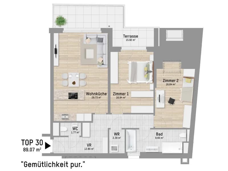 3-Zimmer-Wohnung kaufen in Wien – 89,07 m², € 649.900 – Bild 8 von 13