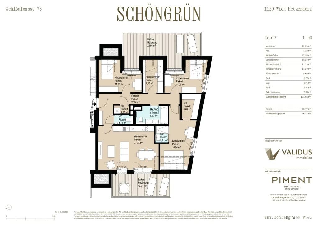 5-Zimmer-Wohnung mieten in Wien – 101,83 m², € 2.480 – Bild 17 von 17