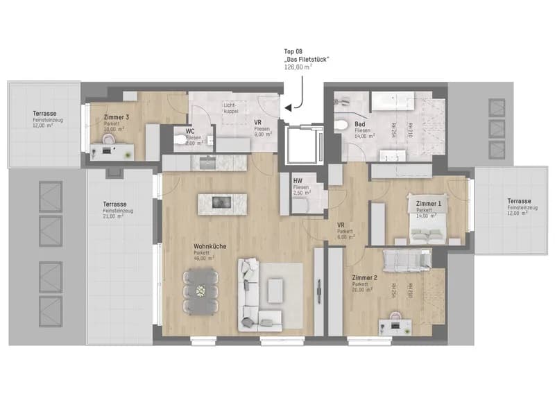 4-Zimmer-Wohnung kaufen in Wien – 125,54 m², € 999.900 – Bild 12 von 15