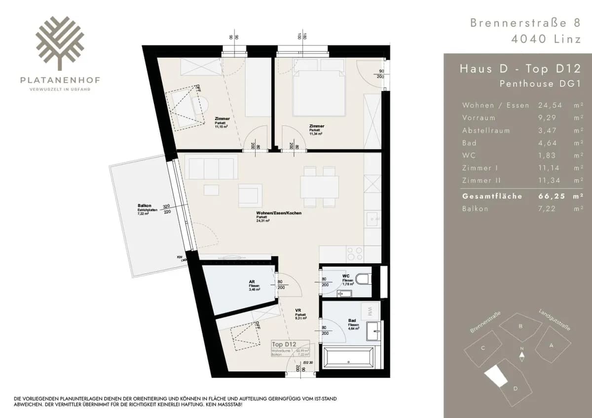 3-Zimmer-Wohnung kaufen in Linz – 65,99 m², € 447.000 – Bild 17 von 17
