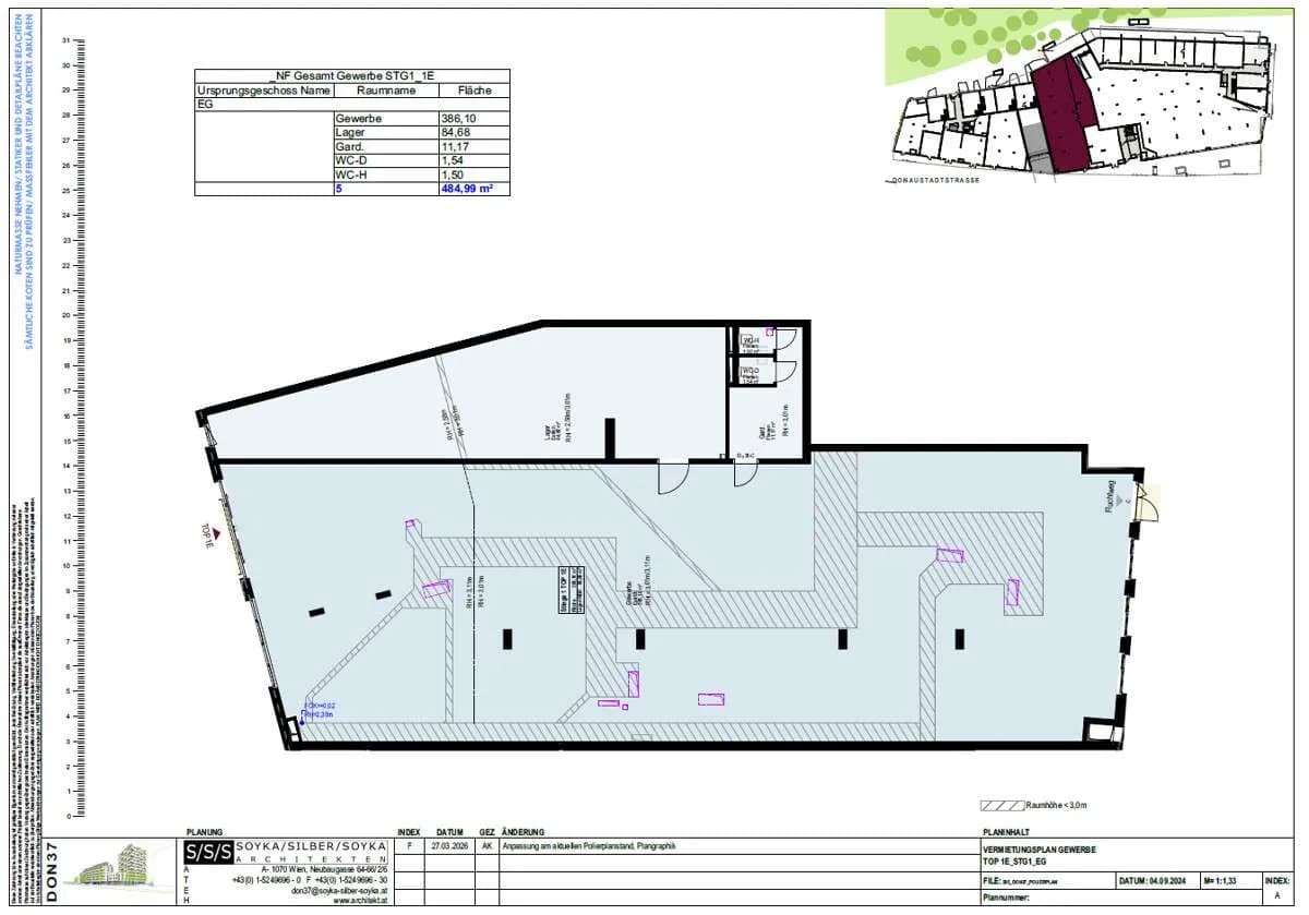 Gewerbeimmobilie mieten in Wien – 485 m², € 9.845 – Bild 2 von 2