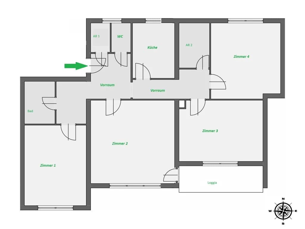 4-Zimmer-Wohnung mieten in Leoben – 110 m², € 797 – Bild 14 von 14