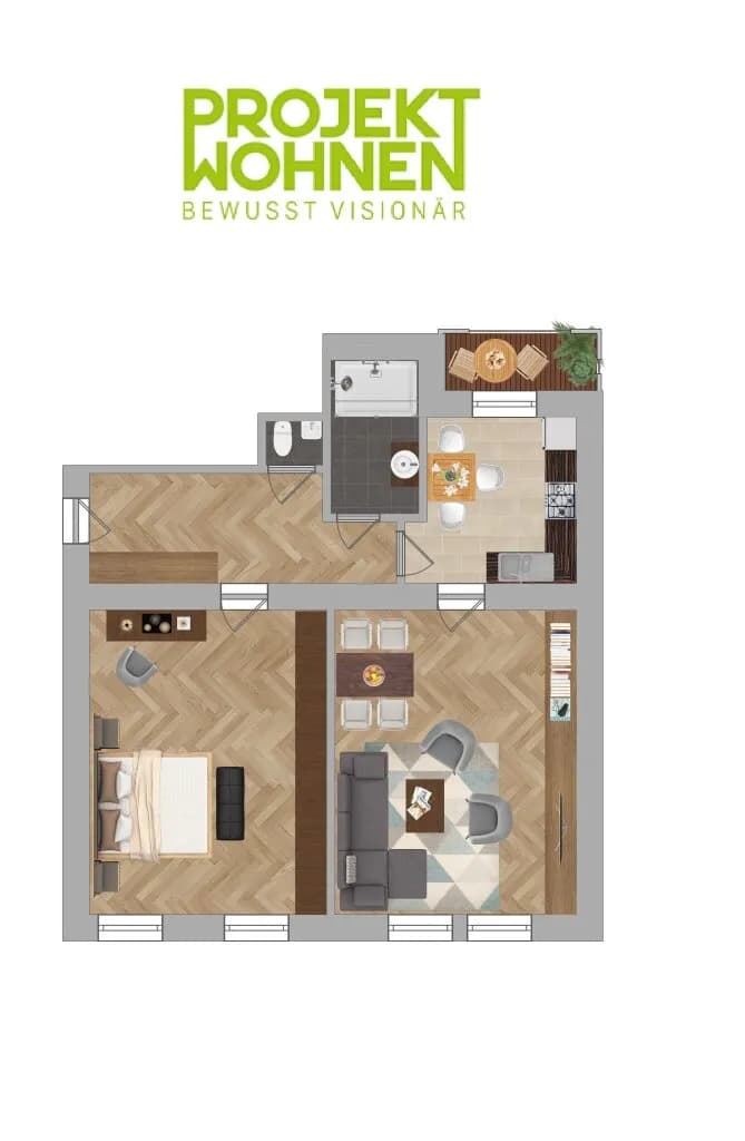 2-Zimmer-Wohnung mieten in Graz – 77,81 m², € 929 – Bild 12 von 12