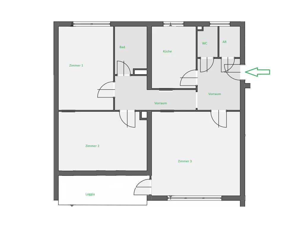 3-Zimmer-Wohnung mieten in Leoben – 82,6 m², € 828 – Bild 17 von 17