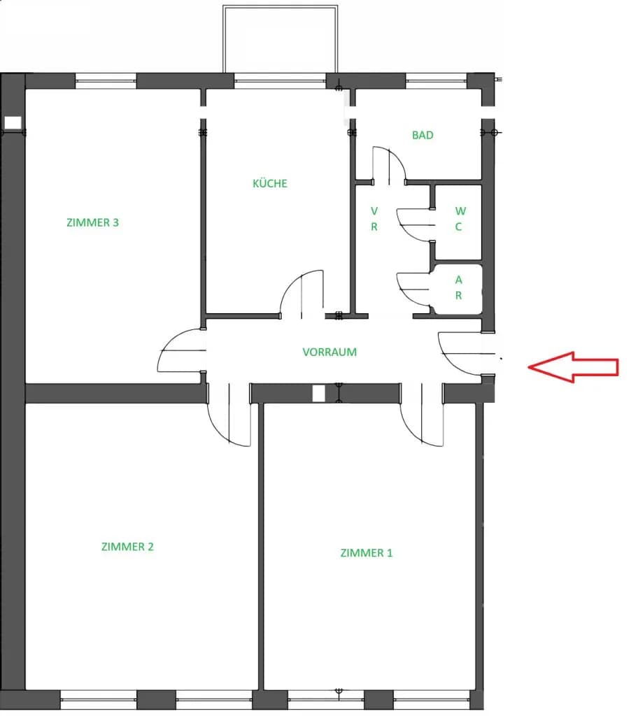 3-Zimmer-Wohnung mieten in Graz – 99,63 m², € 1.098 – Bild 12 von 12