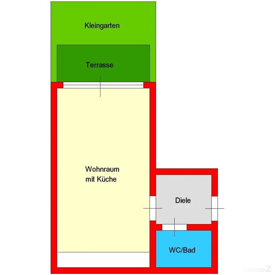 1-Zimmer-Wohnung mieten in Graz – 28,67 m², € 526