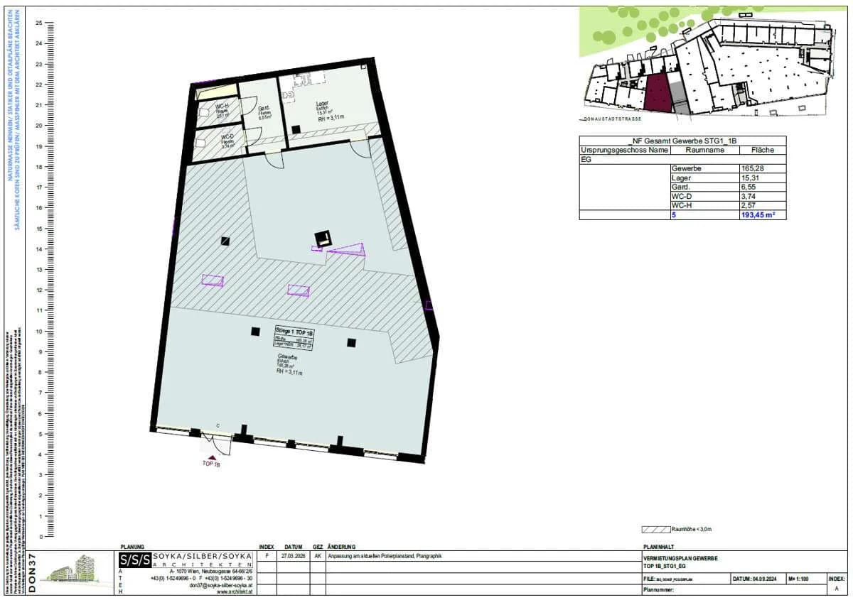 Gewerbeimmobilie mieten in Wien – 193 m², € 4.933 – Bild 2 von 2