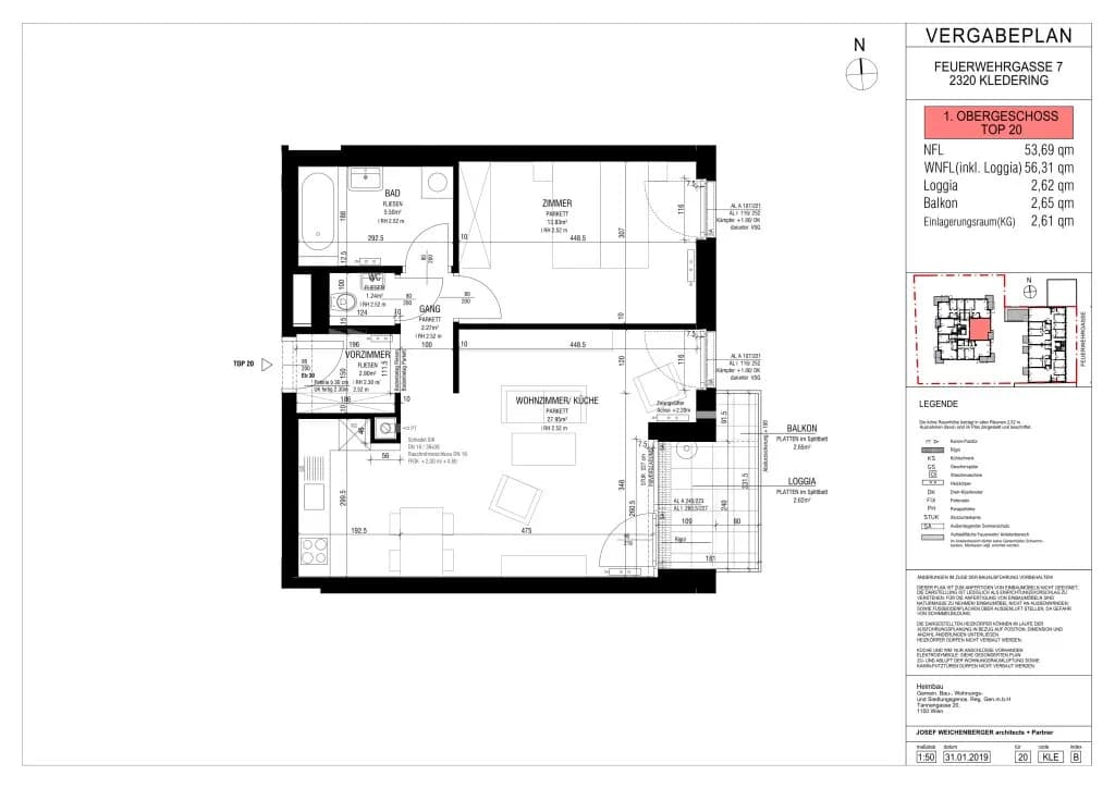 2-Zimmer-Wohnung kaufen in Bruck an der Leitha – 54 m², € 229.000 – Bild 21 von 23