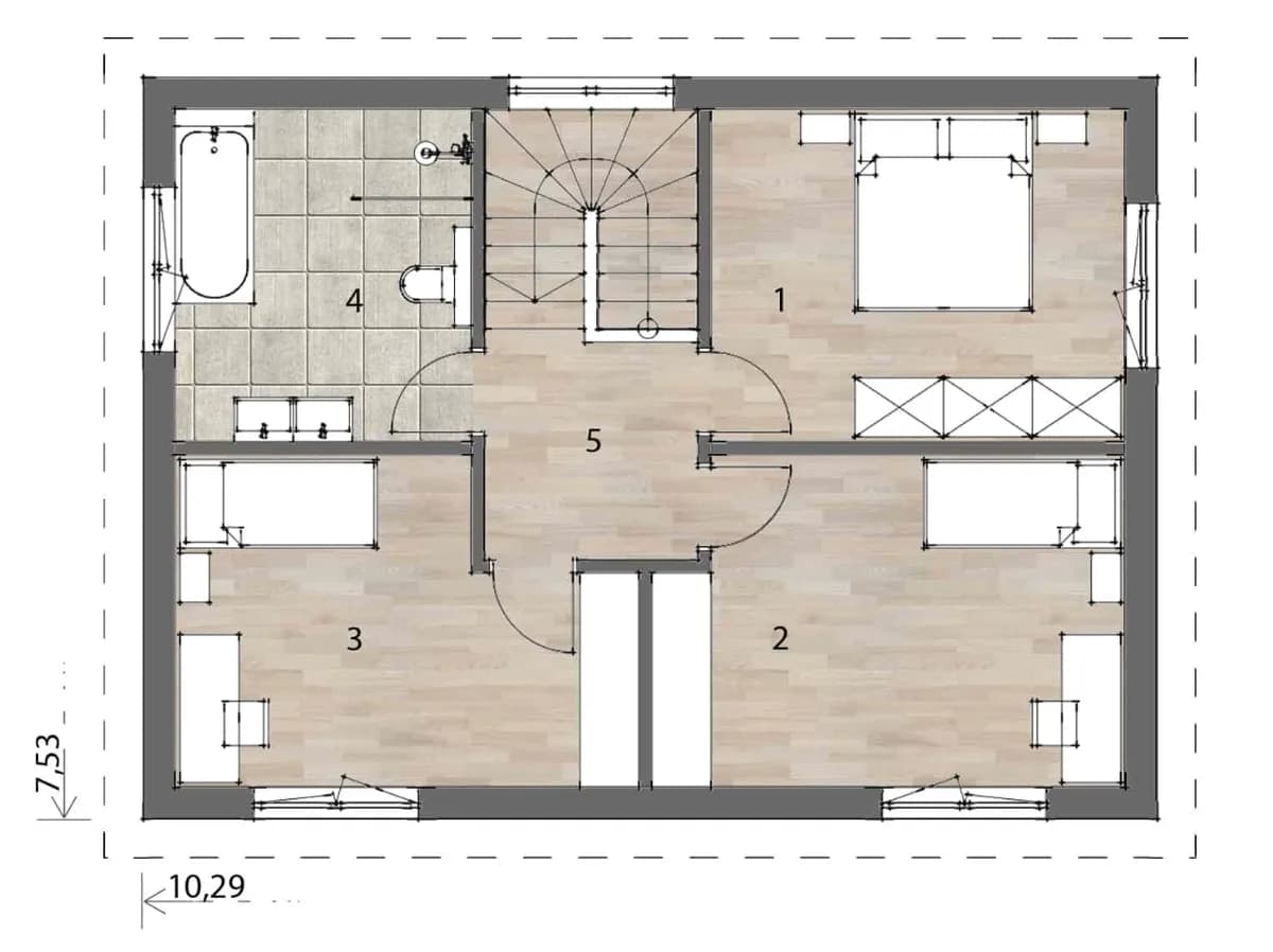 4-Zimmer-Haus kaufen in Eisenstadt – 125 m², € 201.300 – Bild 4 von 9