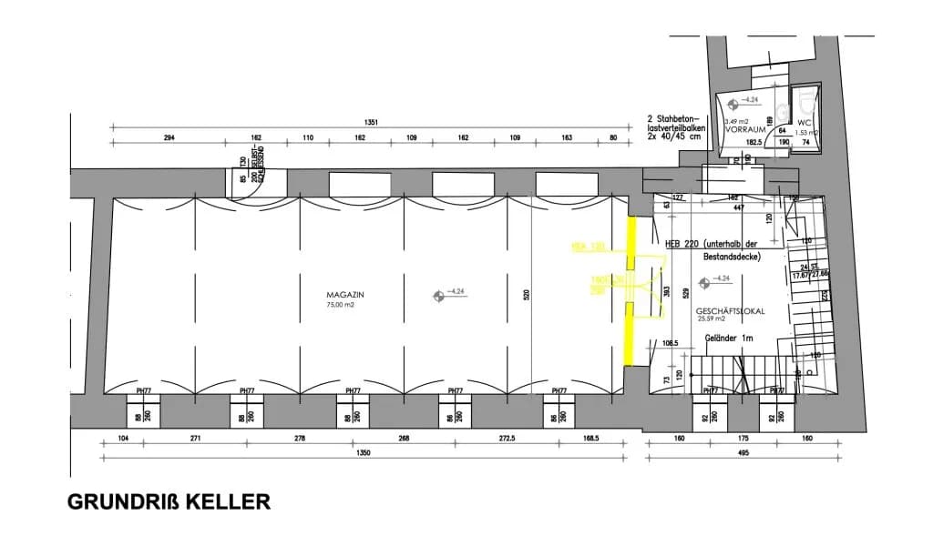 Gewerbeimmobilie mieten in Wien – 155 m², € 9.602 – Bild 3 von 3