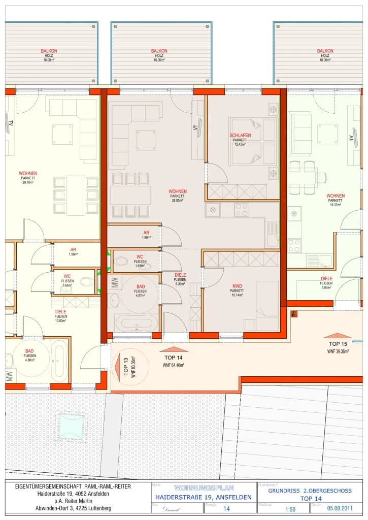 3-Zimmer-Wohnung mieten in Linz Land – 64,45 m², € 988 – Bild 9 von 9