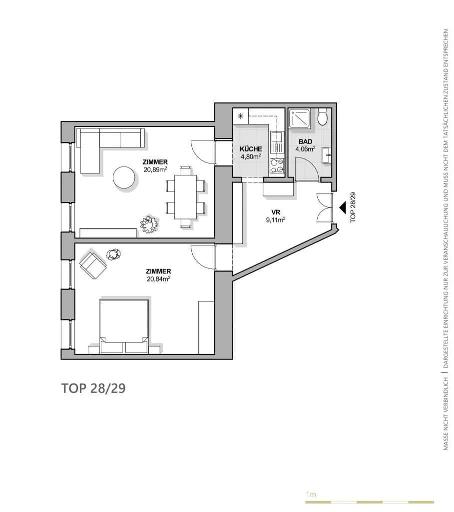 Immobilie kaufen in Wien – 59,7 m², € 219.000 – Bild 5 von 5