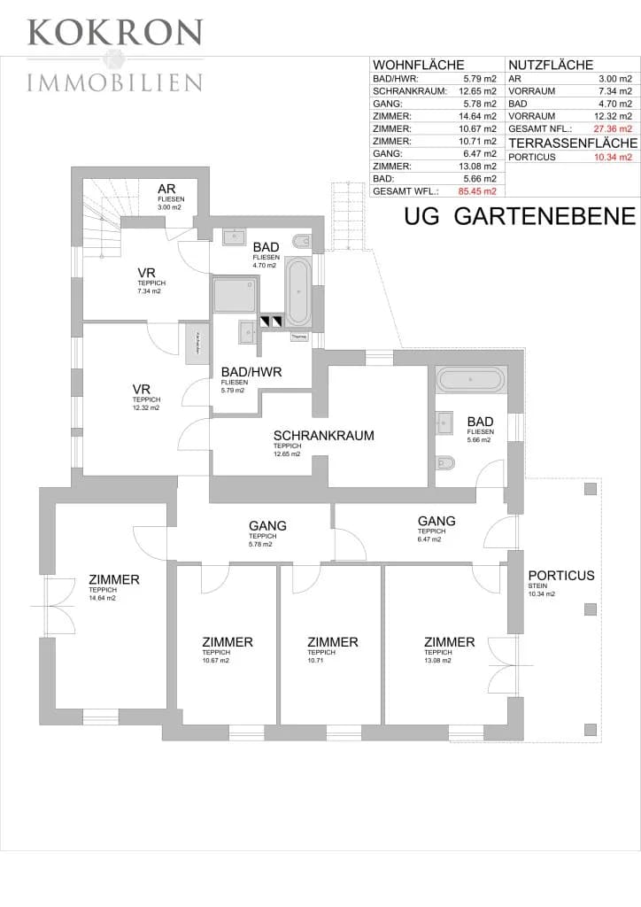 7-Zimmer-Haus kaufen in Wien – 173,01 m², € 990.000 – Bild 15 von 15