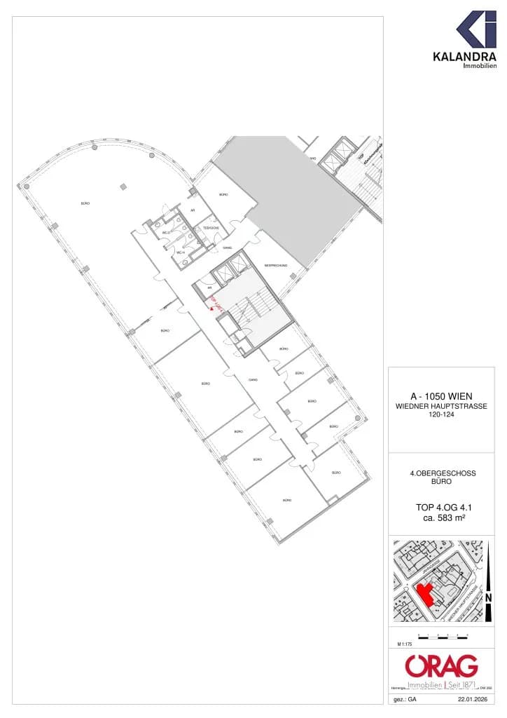 15-Zimmer-Gewerbeimmobilie mieten in Wien – 706 m², € 12.622 – Bild 12 von 13
